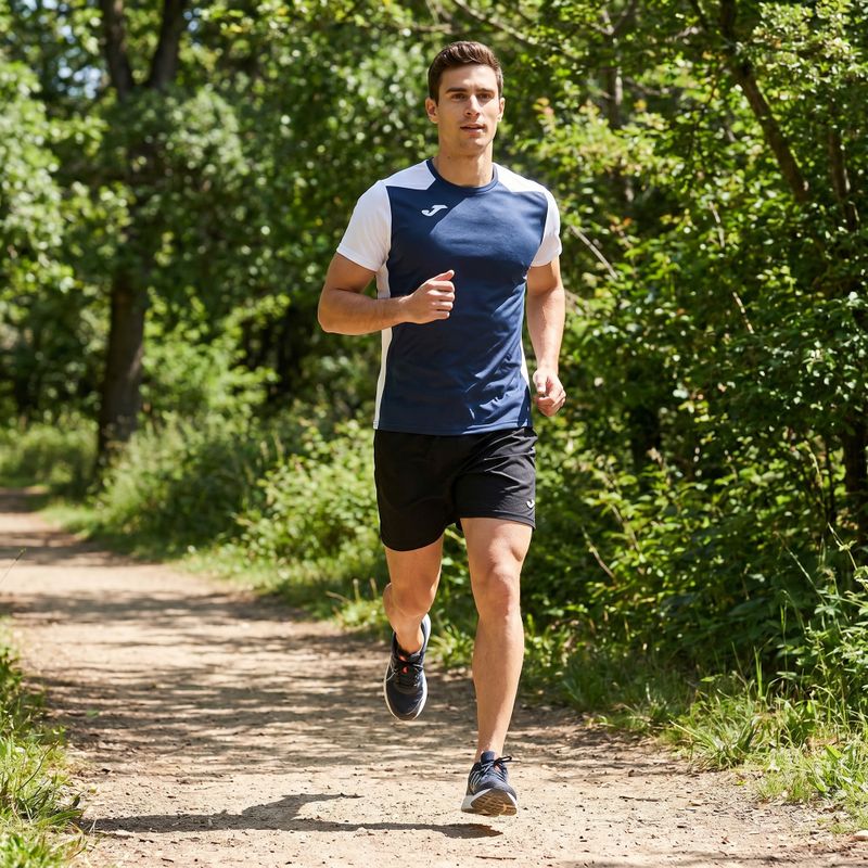 Tricou de alergare pentru bărbați Joma Record II navy/white 6