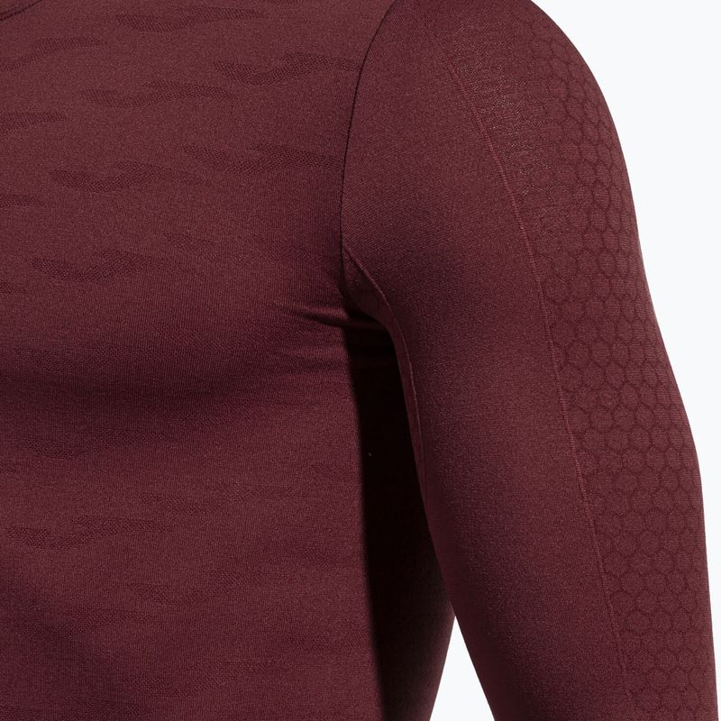 Bluză termică pentru bărbați Joma Classic burgundy 4