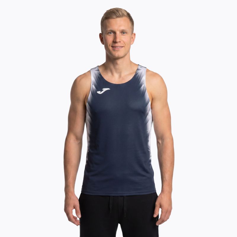 Tricou de alergare pentru bărbați Joma Elite XI navy/white