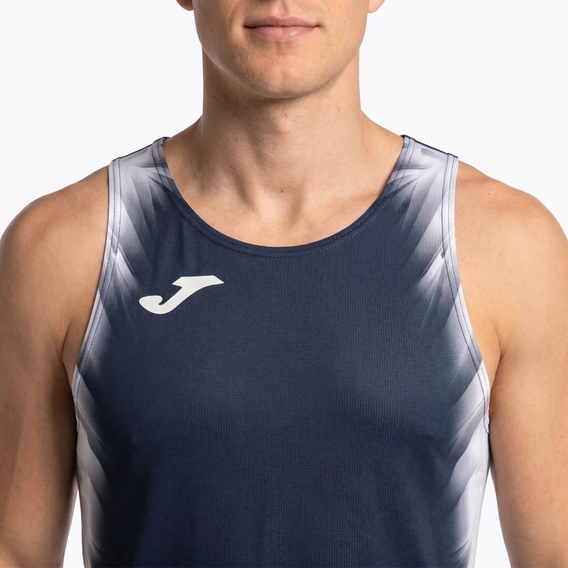 Tricou de alergare pentru bărbați Joma Elite XI navy/white 4