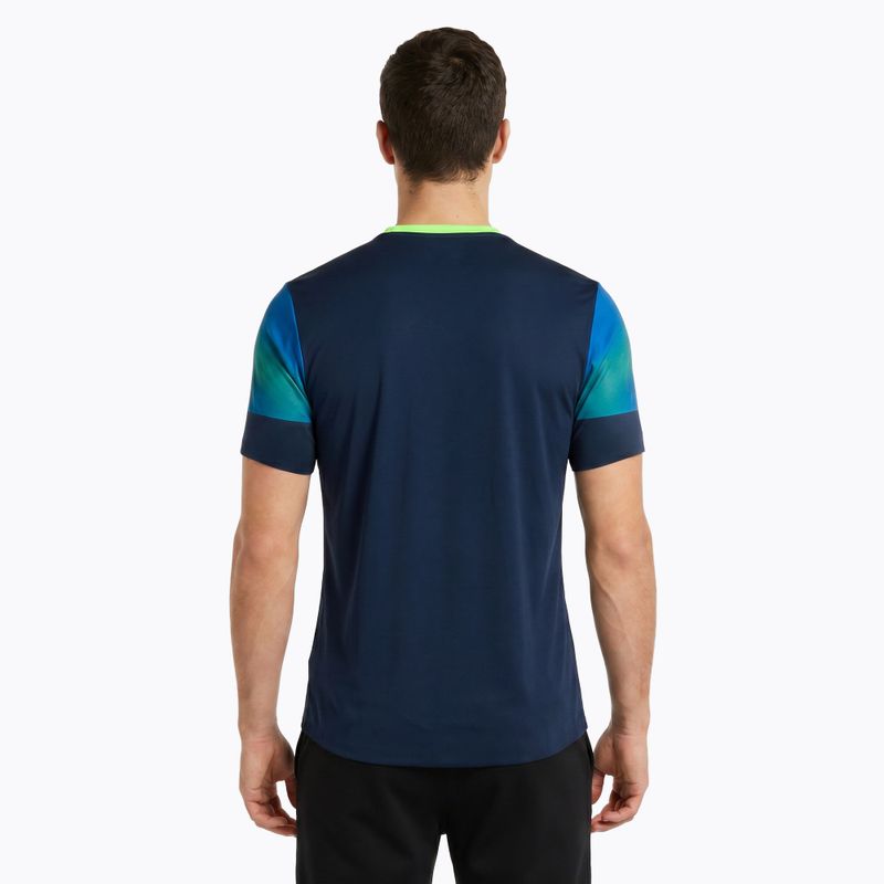 Tricou de alergare pentru bărbați Joma Elite XI navy/fluor green 2