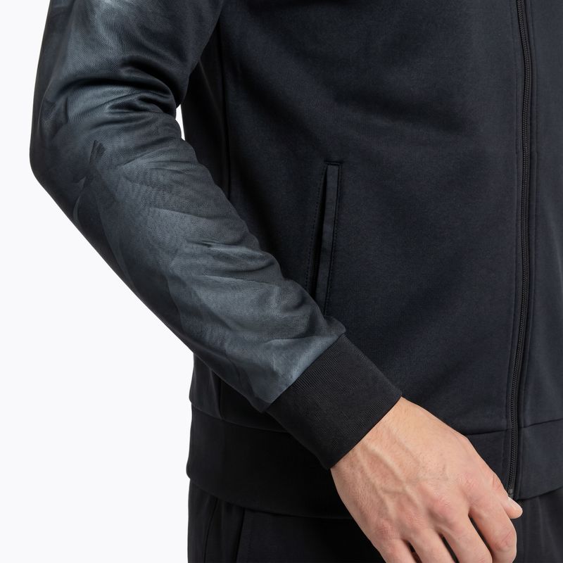 Bluză de alergare pentru bărbați Joma Elite XI Full Zip black/anthracite 3