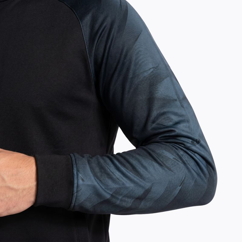 Bluză de alergare pentru bărbați Joma Elite XI Hoodie black/anthracite 3