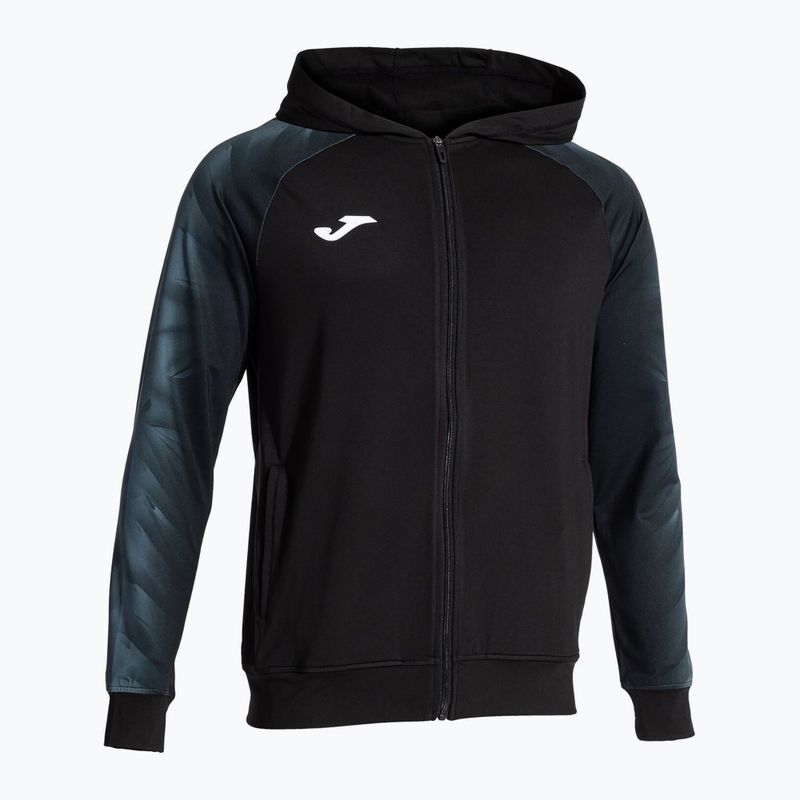 Bluză de alergare pentru bărbați Joma Elite XI Hoodie black/anthracite 2