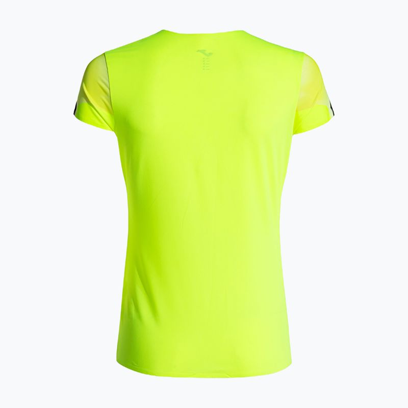 Tricou de alergare pentru femei Joma Elite XI galben fluor/negru 2