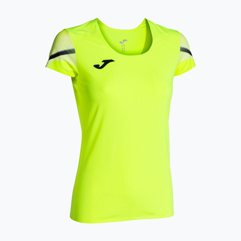 Tricou de alergare pentru femei Joma Elite XI galben fluor/negru 3