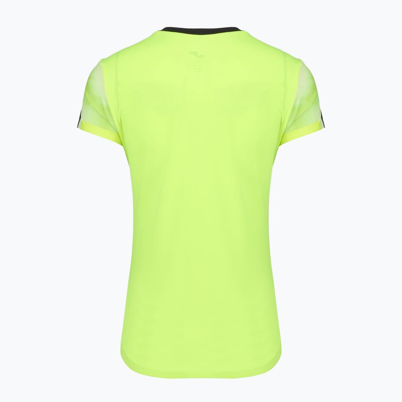 Tricou de alergare pentru femei Joma Elite XI galben fluor/negru 2