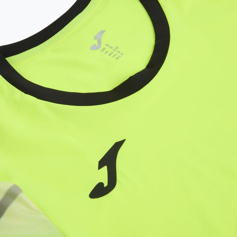 Tricou de alergare pentru femei Joma Elite XI galben fluor/negru 3