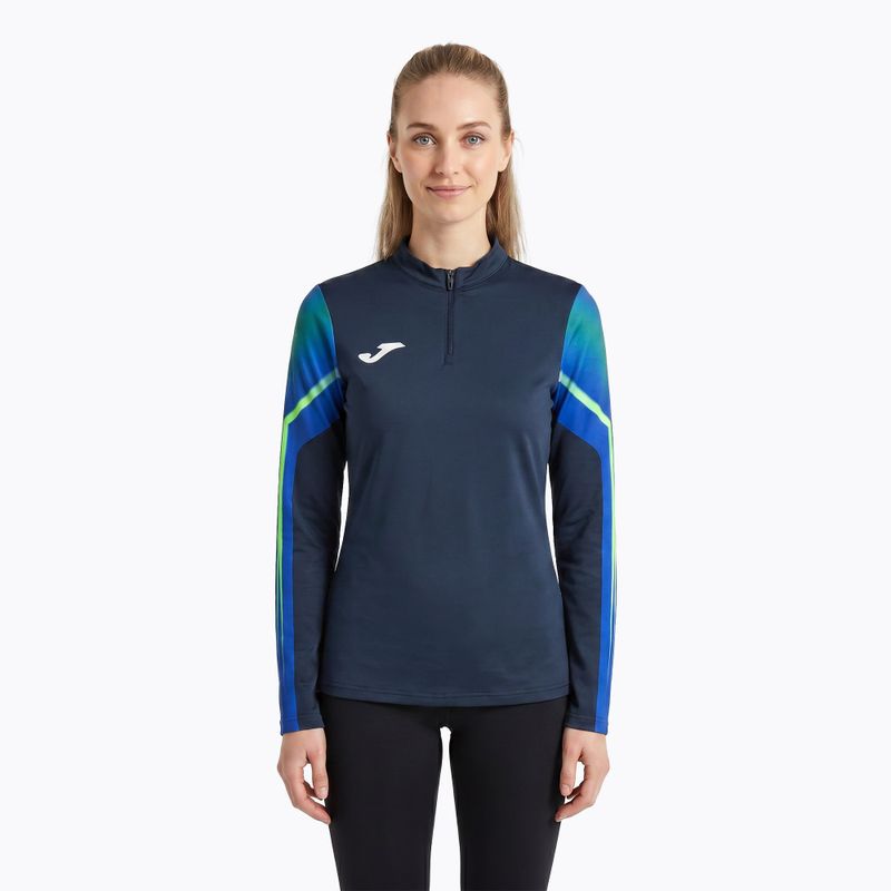 Bluză de alergare pentru femei Joma Elite XI navy/fluor green