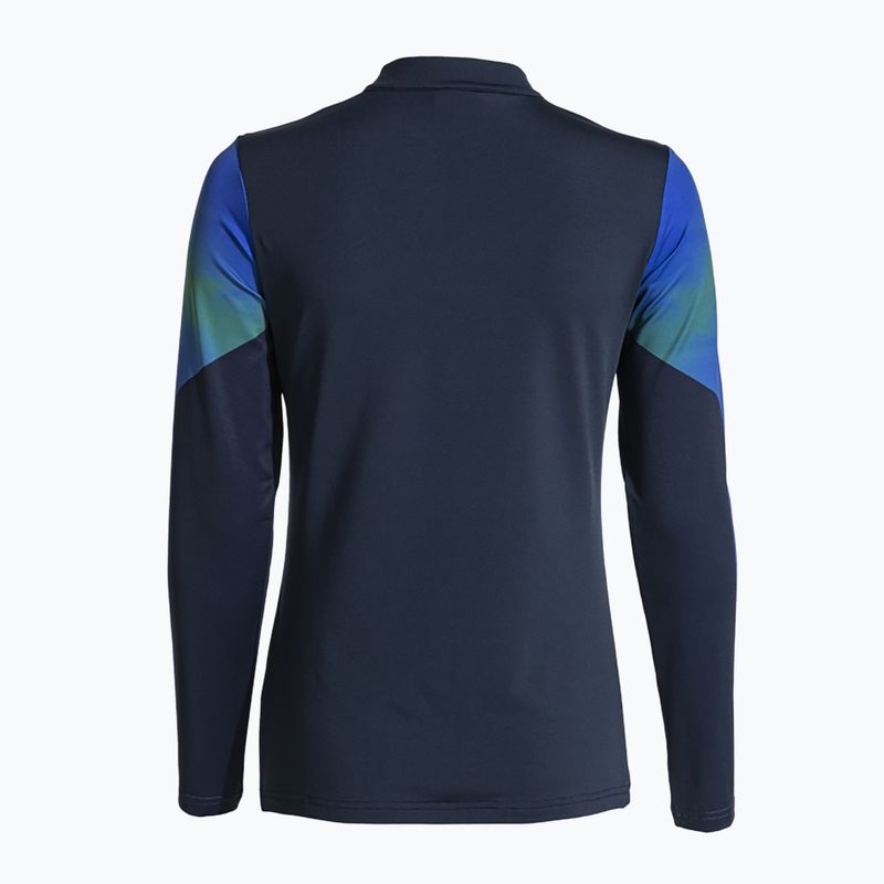 Bluză de alergare pentru femei  Joma Elite XI navy/fluor green 2
