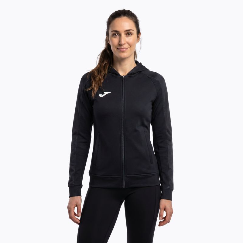 Hanorac de alergare pentru femei Joma Elite XI Hoodie black/anthracite