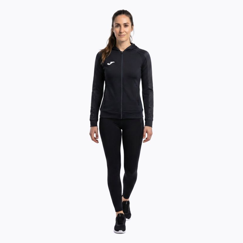 Hanorac de alergare pentru femei Joma Elite XI Hoodie black/anthracite 2