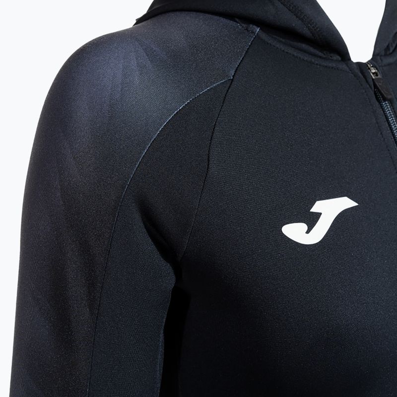 Hanorac de alergare pentru femei Joma Elite XI Hoodie black/anthracite 5