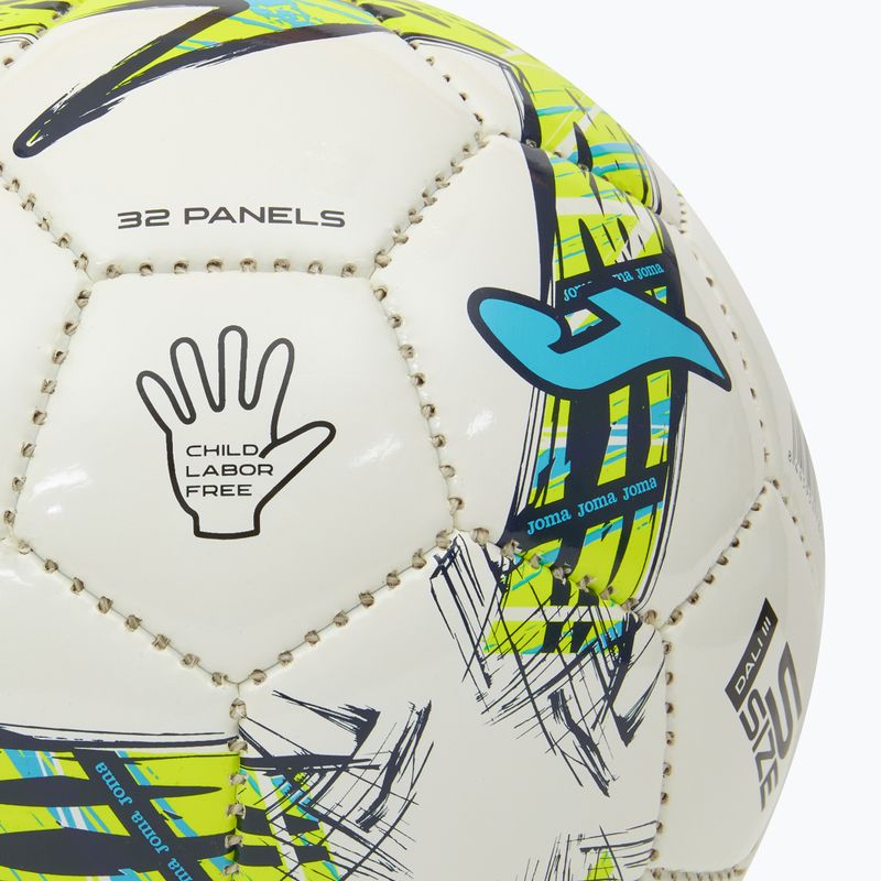 Minge de fotbal Joma Dali III galben mărimea 5 3