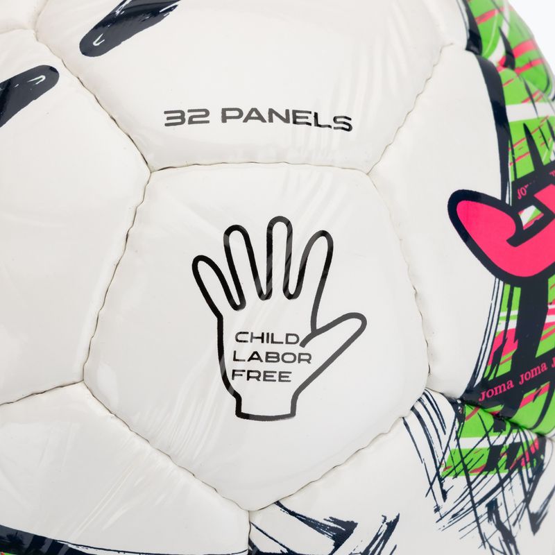 Minge de fotbal Joma Dali III green fluor/pink/navy mărimea  4 3