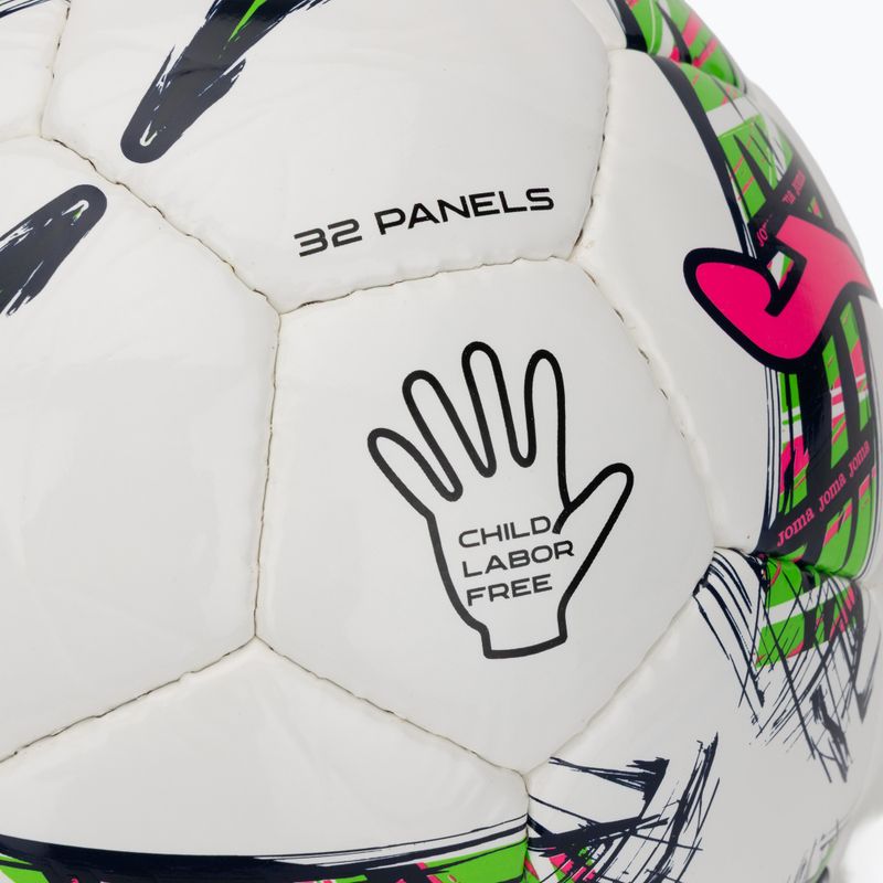 Minge de fotbal Joma Dali III green fluor/pink/navy mărimea  3 3
