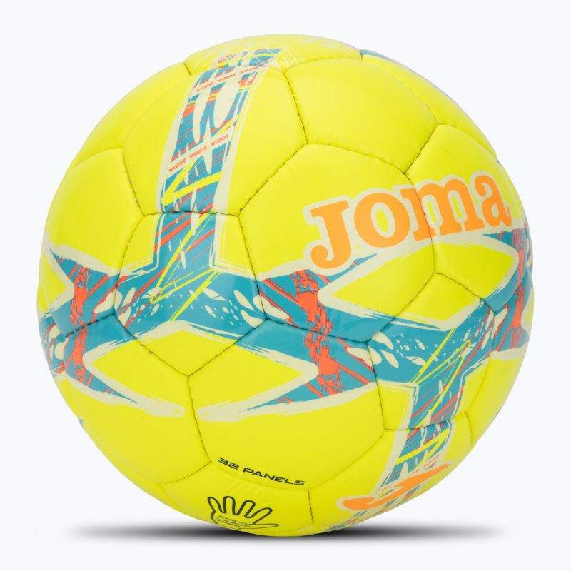 Minge de fotbal Joma Dali III yellow/fluor turquoise mărimea 4 2