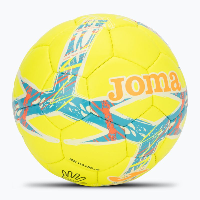 Minge de fotbal Joma Dali III yellow/fluor turquoise mărimea 3 2
