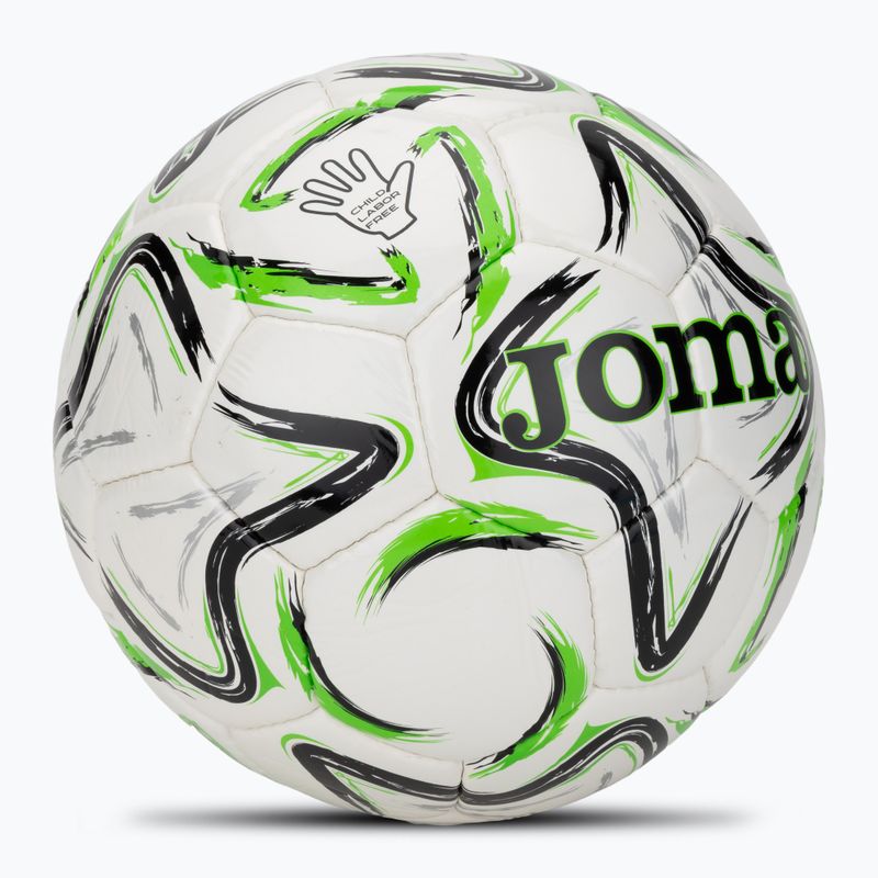 Minge de fotbal Joma Egeo II black/fluor green mărimea 5 2