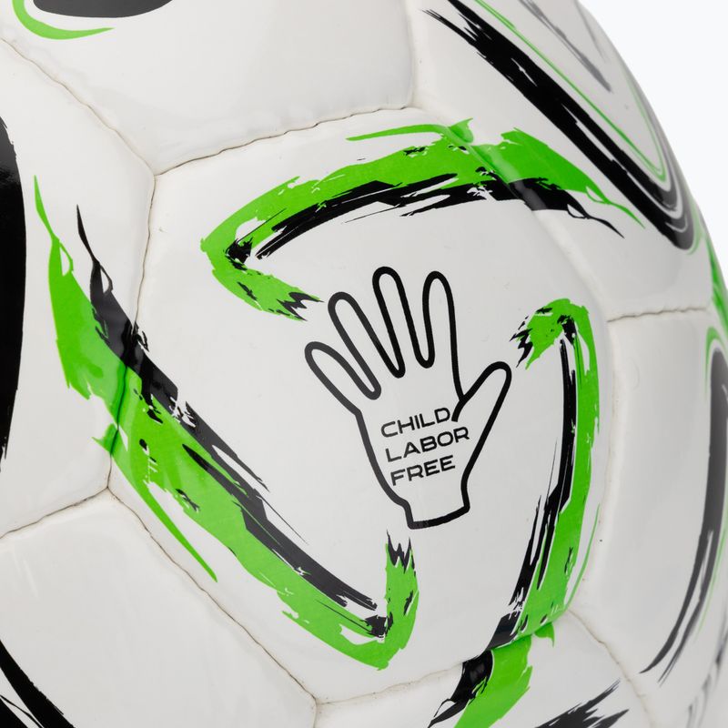 Minge de fotbal Joma Egeo II black/fluor green mărimea 5 3