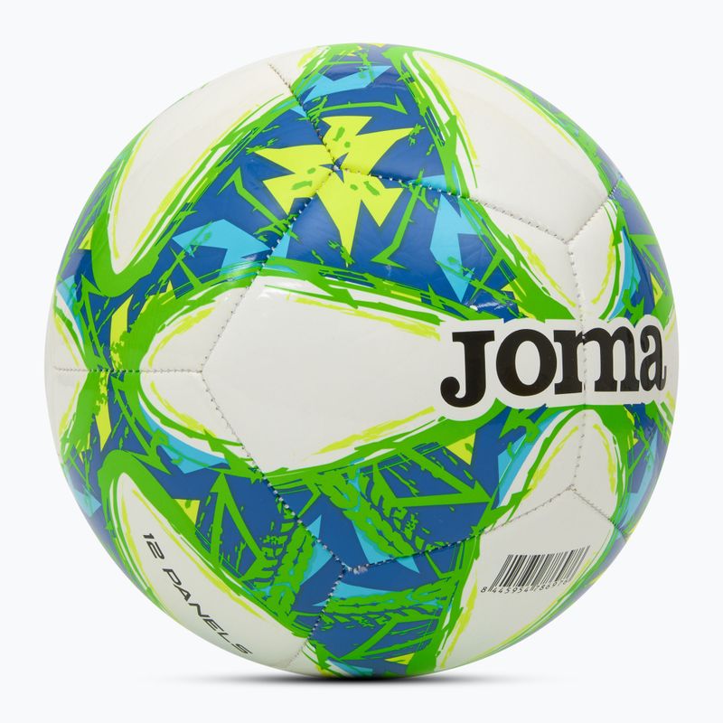 Minge de fotbal Joma Challenge III white/fluor green mărimea 3 2