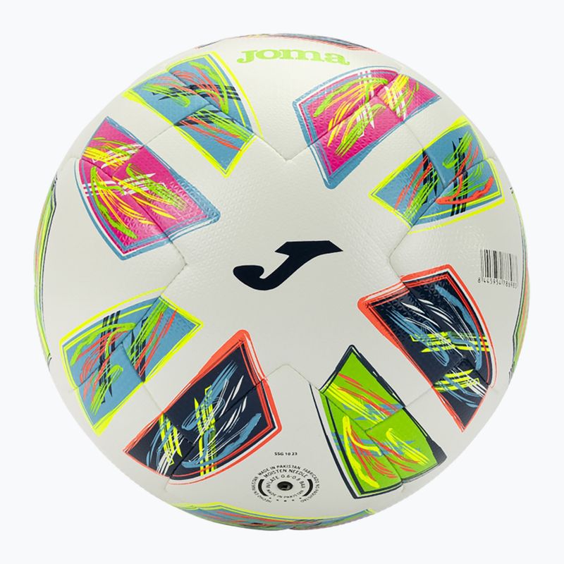 Minge de fotbal Joma Dinamic IV fluor green/navy mărimea 5