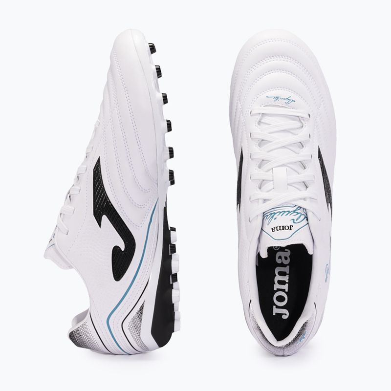 Încălțăminte de fotbal pentru bărbați Joma Aguila AG white/black