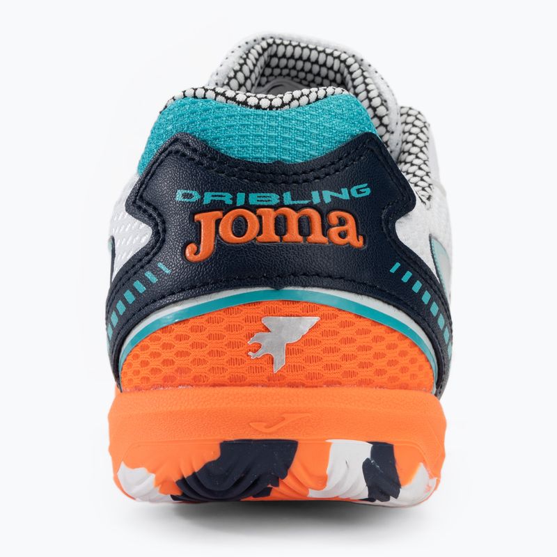 Ghete de fotbal pentru bărbați Joma Dribling IN alb/portocaliu 6