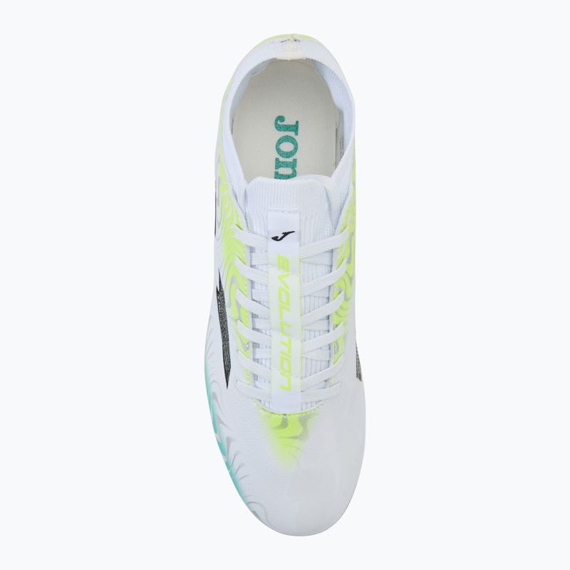 Încălțăminte de fotbal pentru bărbați Joma Evolution Cup FG white/yellow 5