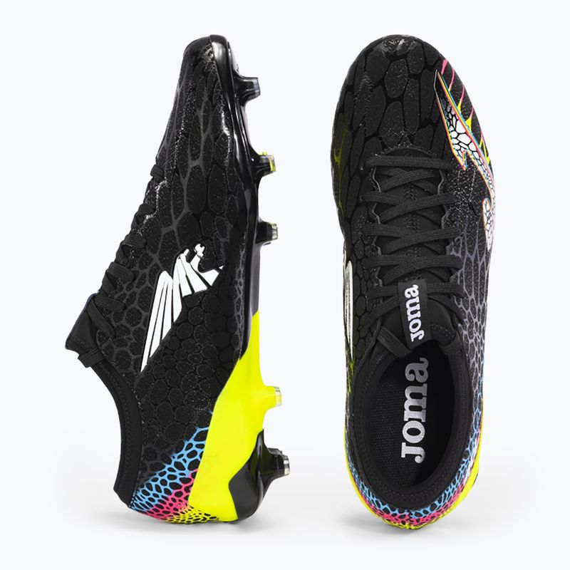 Încălțăminte de fotbal pentru bărbați Joma Gol FG black/lemon fluor