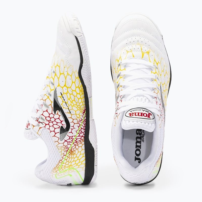 Încălțăminte de fotbal pentru bărbați Joma Maxima IN white/yellow