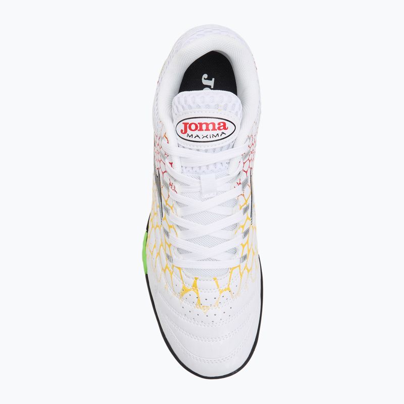 Încălțăminte de fotbal pentru bărbați Joma Maxima TF white/yellow 5