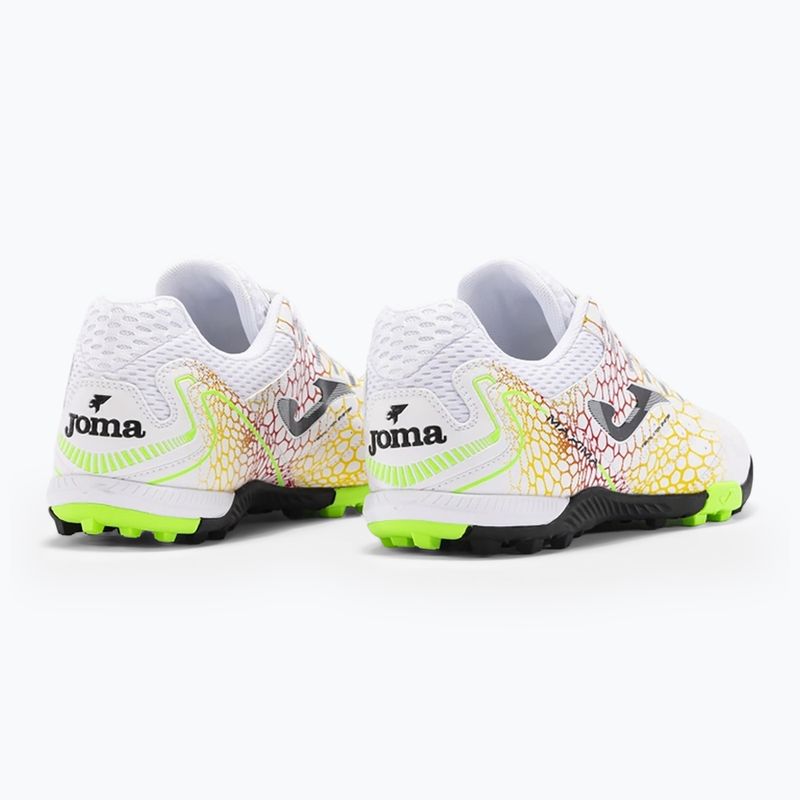 Încălțăminte de fotbal pentru bărbați Joma Maxima TF white/yellow 10