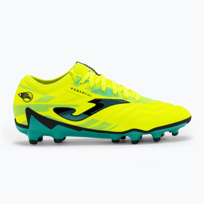 Încălțăminte de fotbal pentru bărbați Joma Powerful FG lemon fluor/turquoise