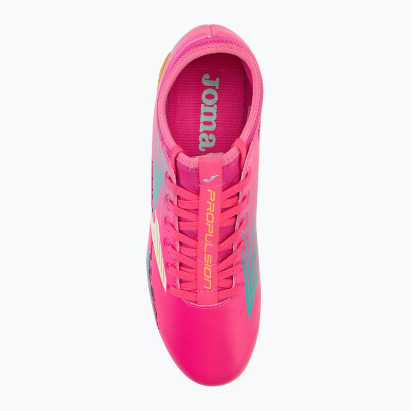 Încălțăminte de fotbal pentru bărbați Joma Propulsion FG pink/yellow 5