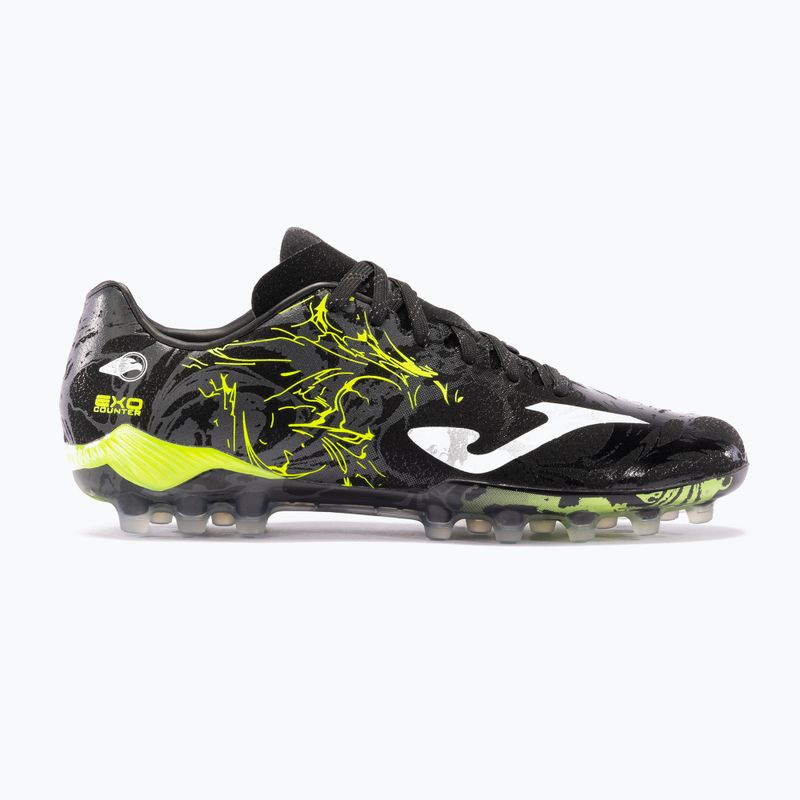 Încălțăminte de fotbal pentru bărbați Supercopa AG black/lemon fluor 8