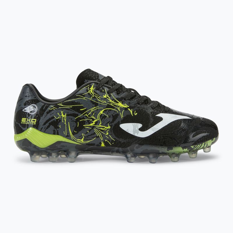 Încălțăminte de fotbal pentru bărbați Supercopa AG black/lemon fluor 2