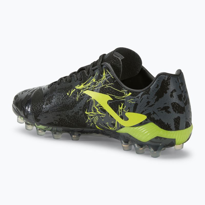 Încălțăminte de fotbal pentru bărbați Supercopa AG black/lemon fluor 3