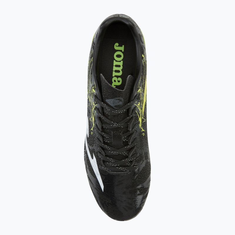 Încălțăminte de fotbal pentru bărbați Supercopa AG black/lemon fluor 5