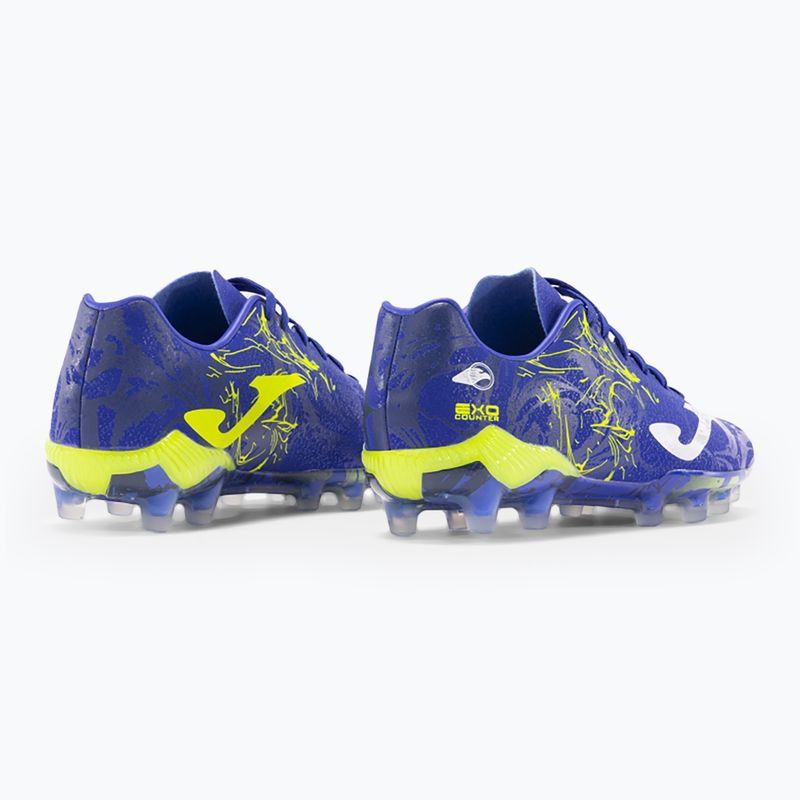 Încălțăminte de fotbal pentru bărbați Joma Supercopa FG royal/lemon fluor 3