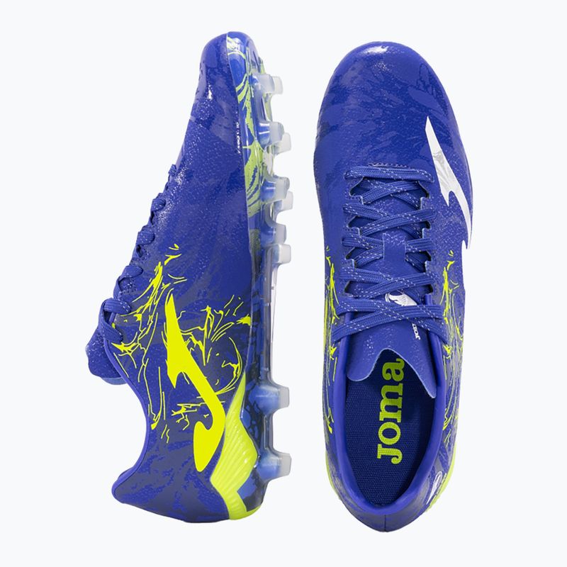 Încălțăminte de fotbal pentru bărbați Joma Supercopa FG royal/lemon fluor 4