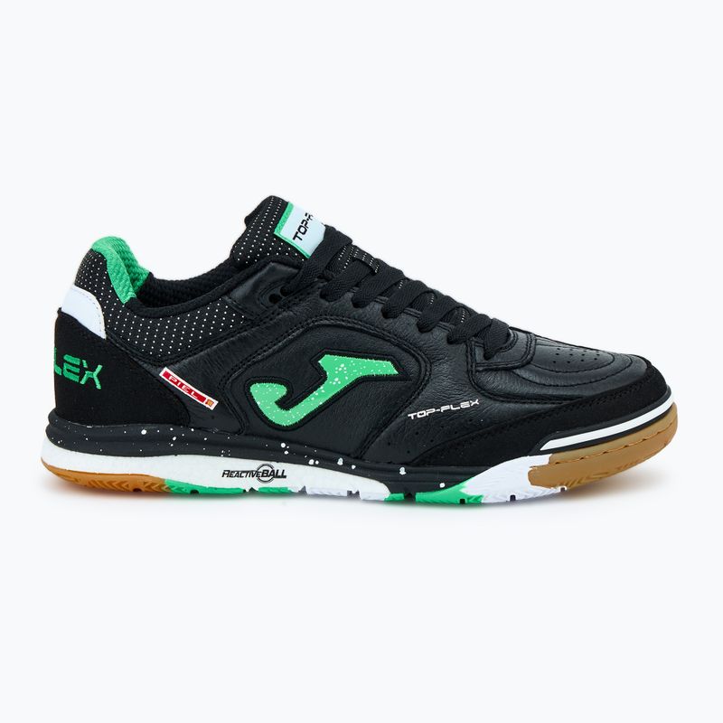 Încălțăminte de fotbal pentru bărbați Joma Top Flex Rebound IN black/green 2