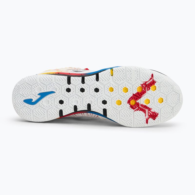 Încălțăminte de fotbal pentru bărbați Joma Top Flex Rebound IN white/red 4
