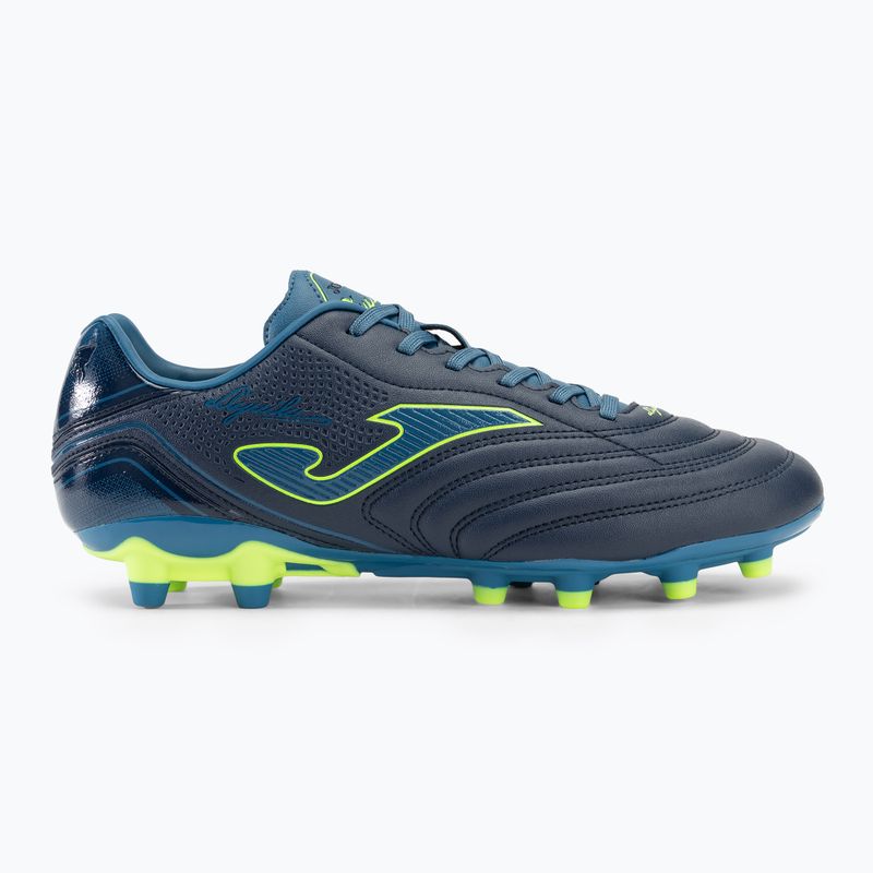 Încălțăminte de fotbal pentru bărbați Joma Aguila FG navy/green fluor 2