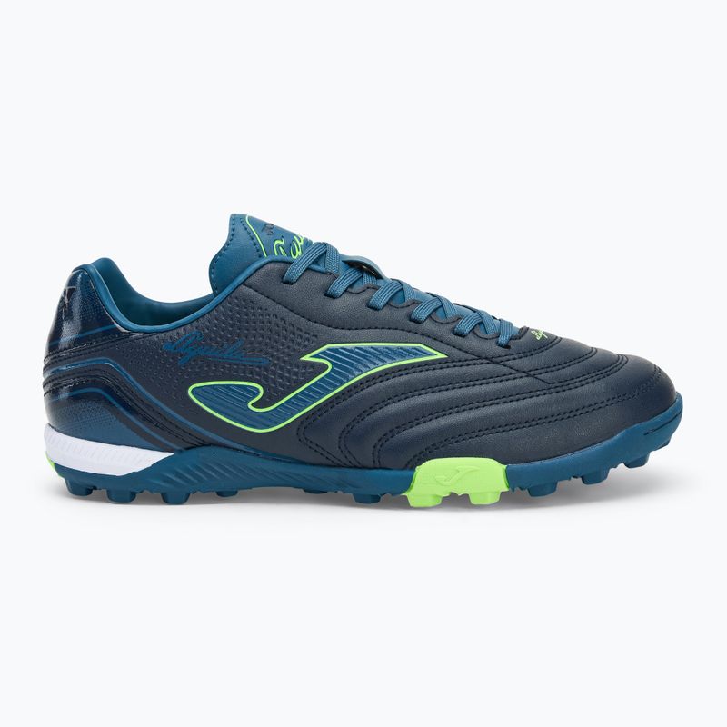 Încălțăminte de fotbal pentru bărbați Joma Aguila TF navy/green fluor 2