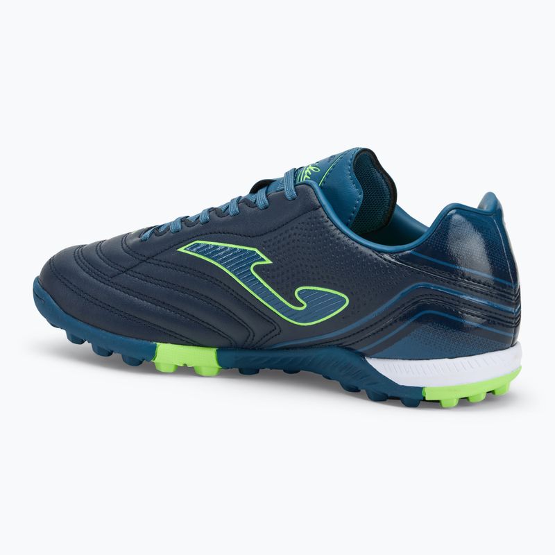 Încălțăminte de fotbal pentru bărbați Joma Aguila TF navy/green fluor 3