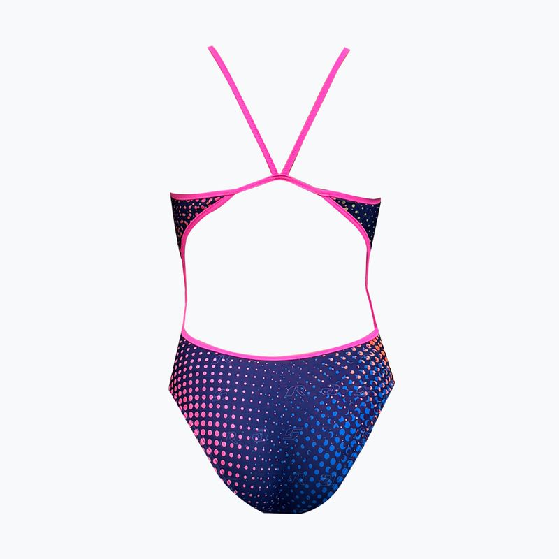 Costum de înot întreg pentru femei RAS Dots Active Back multicolor 2