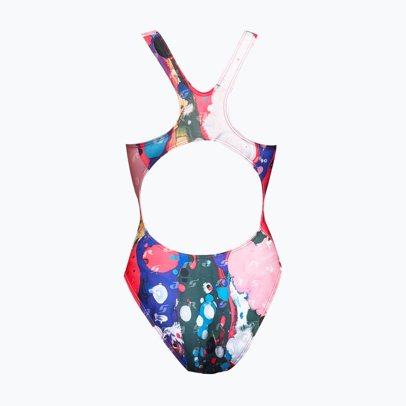 Costum de înot întreg pentru femei RAS Fluid Race Back multicolour 2