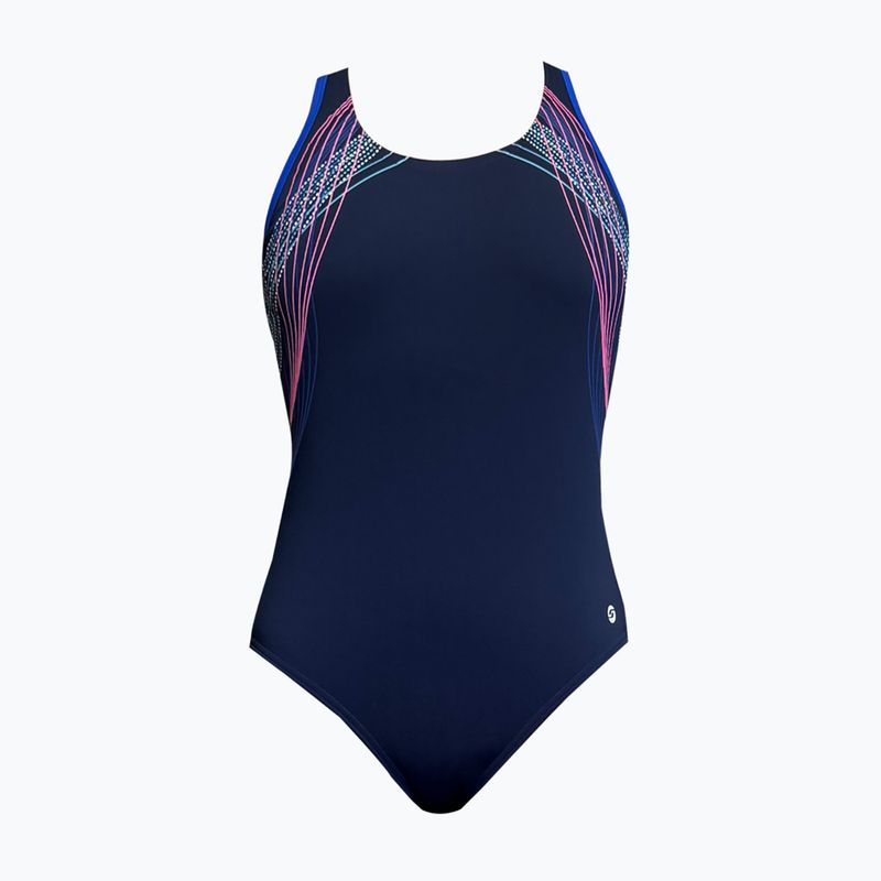 Costum de baie întreg pentru femei RAS Borneo Casual Back navy 4