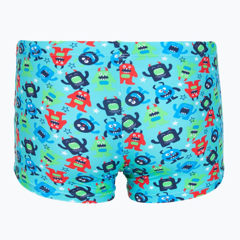 Boxeri de înot pentru copii RAS Monsters Trunks turquoise 2